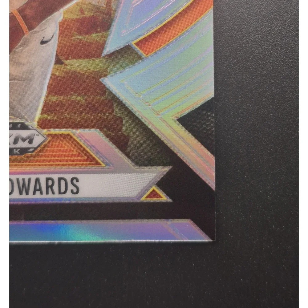 2024 Panini Prizm Black Anthony Edwards #11 Talismen Silver Prizm Timberwolves